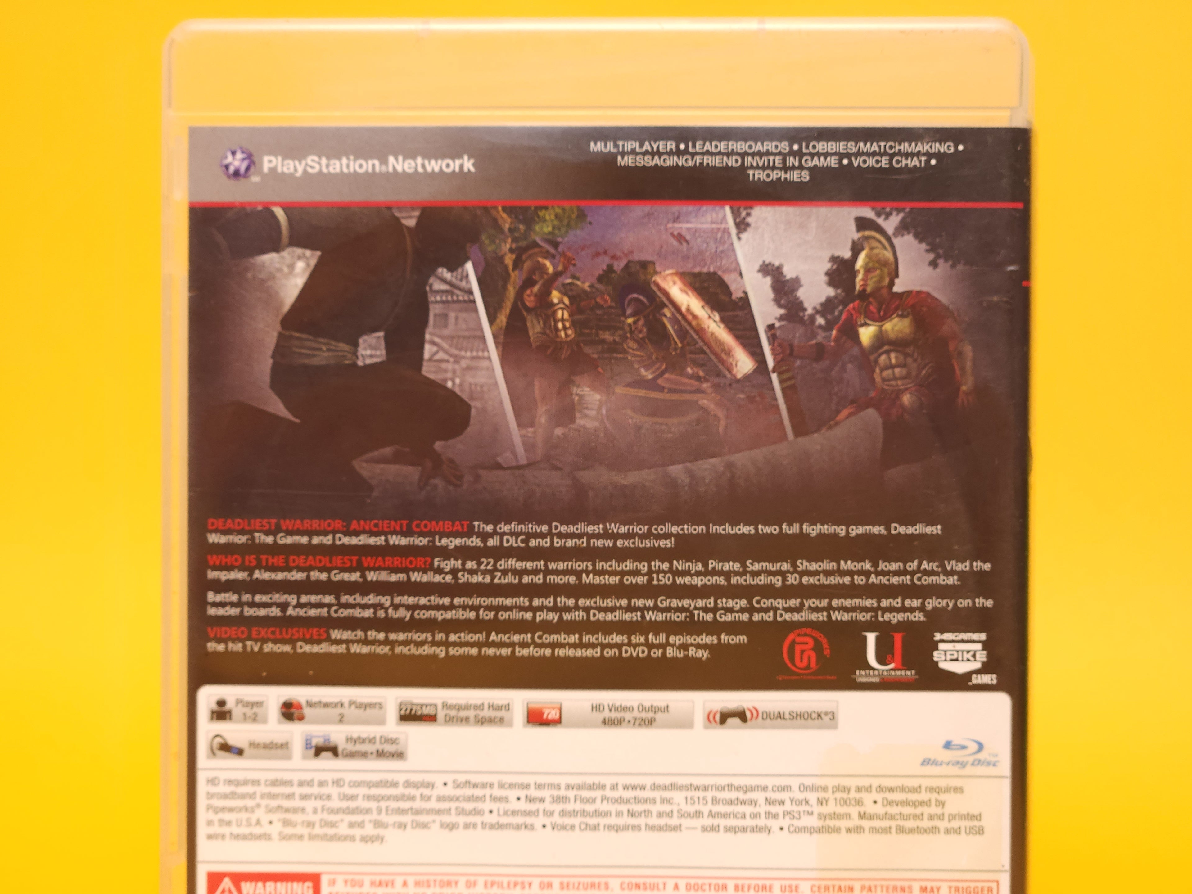 Deadliest Warrior Ancient Combat – 2012 PlayStation 3 Exclusive