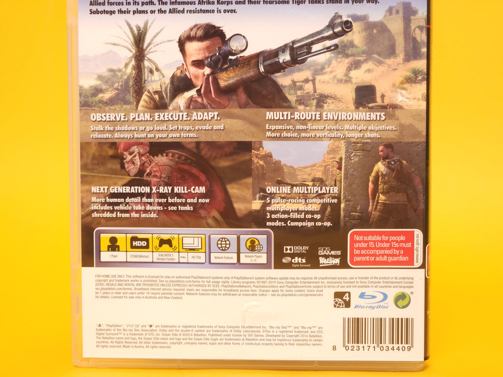 Sniper Elite III – 2014 PlayStation 3