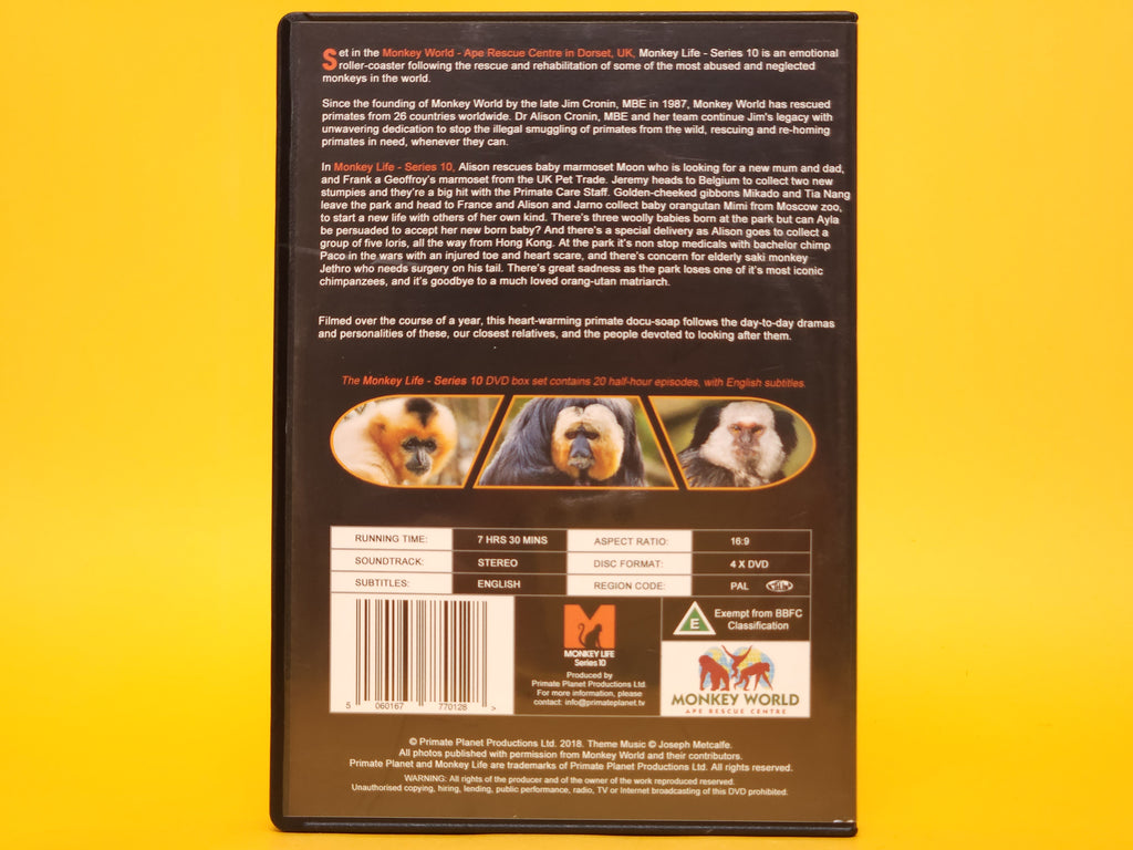 Monkey Life: Series 10 – 2018 DVD