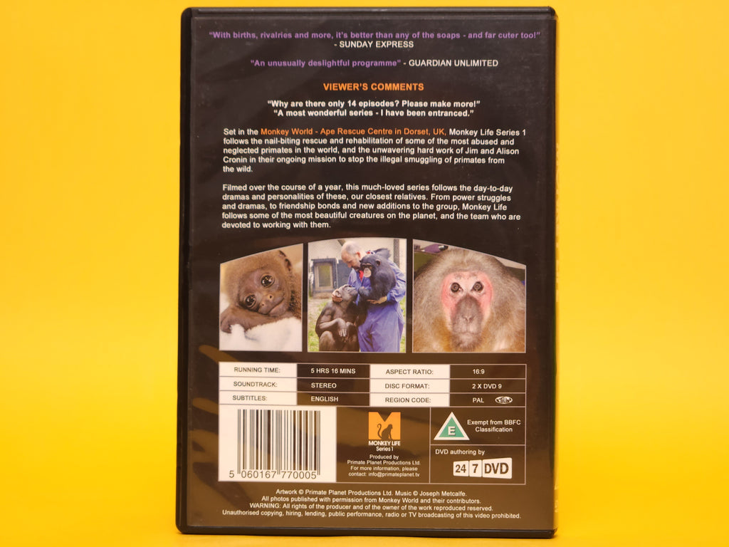 Monkey Life: Series 1 – 2007 DVD