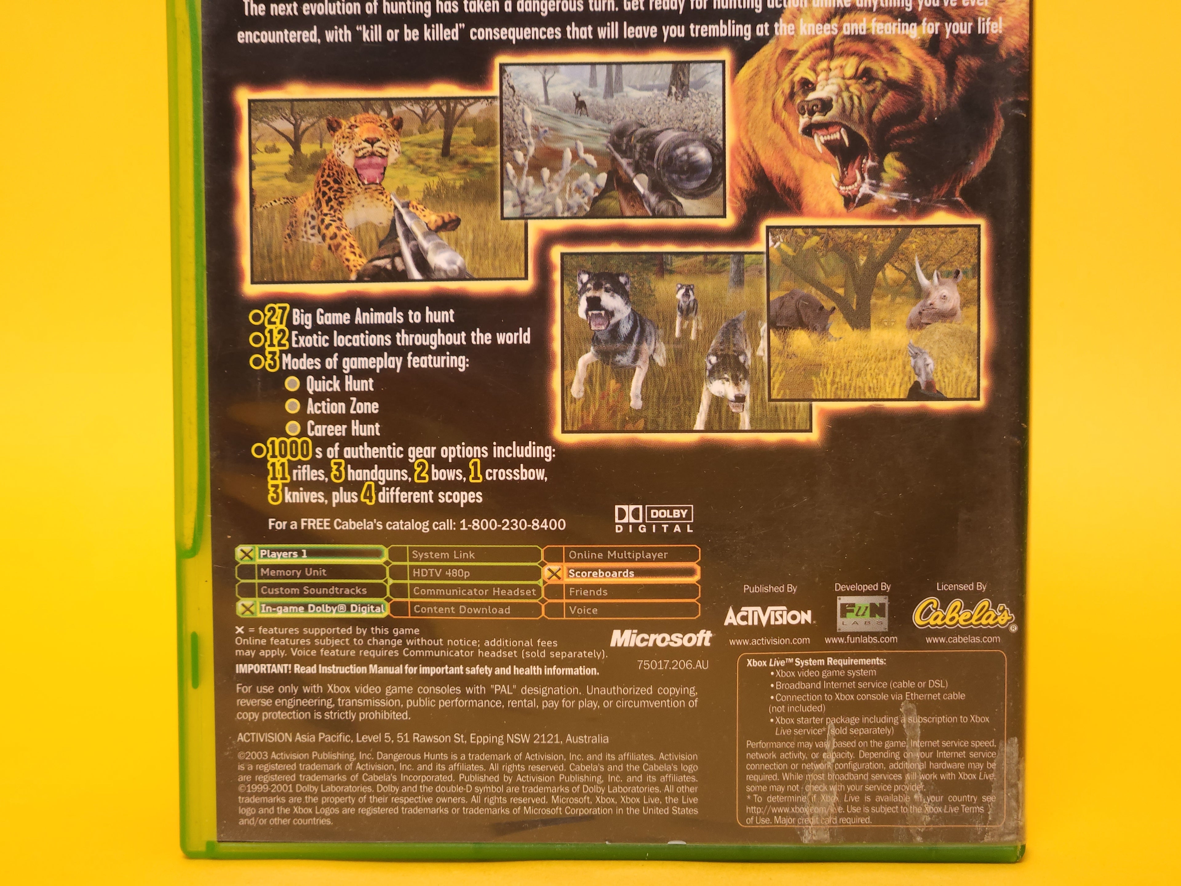 Cabela's Dangerous Hunts – 2004 Xbox