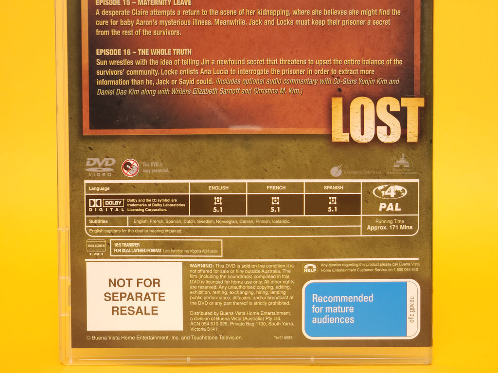 Lost: The Complete Second Season (The Extended Experience) – 2006 DVD