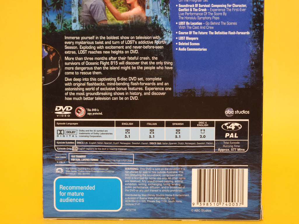 Lost: The Complete Fourth Season (The Extended Experience) – 2008 DVD