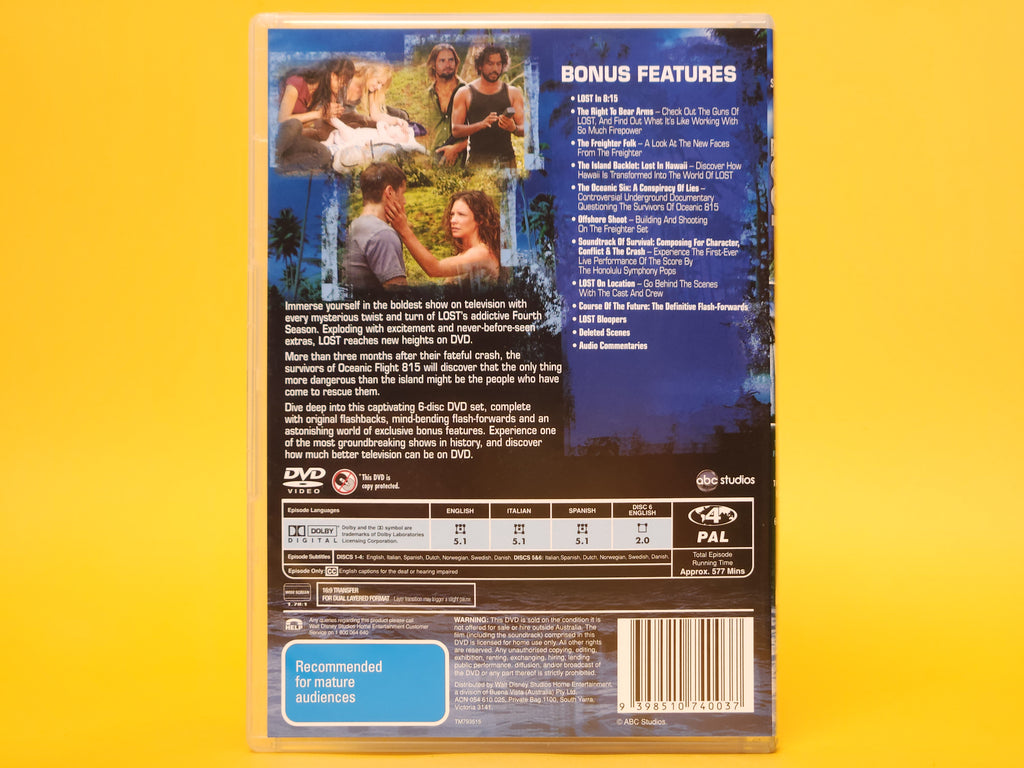 Lost: The Complete Fourth Season (The Extended Experience) – 2008 DVD