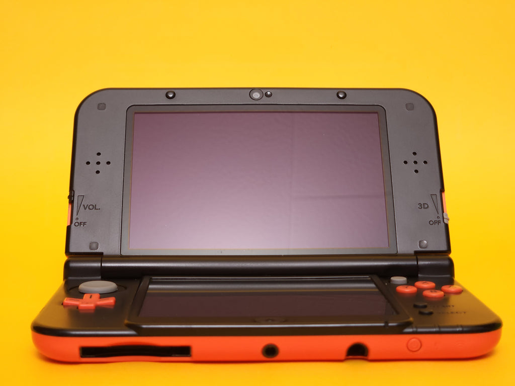 Orange + Black 'New' Nintendo 3DS XL Console + Power AC Adaptor Cable