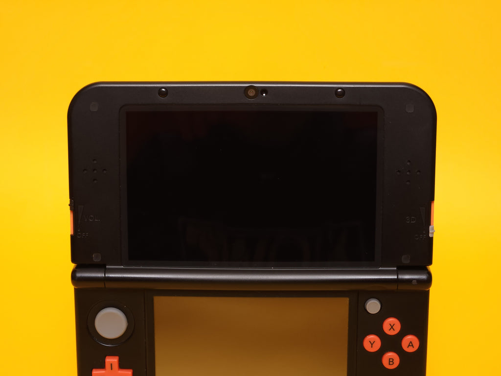 Orange + Black 'New' Nintendo 3DS XL Console + Power AC Adaptor Cable
