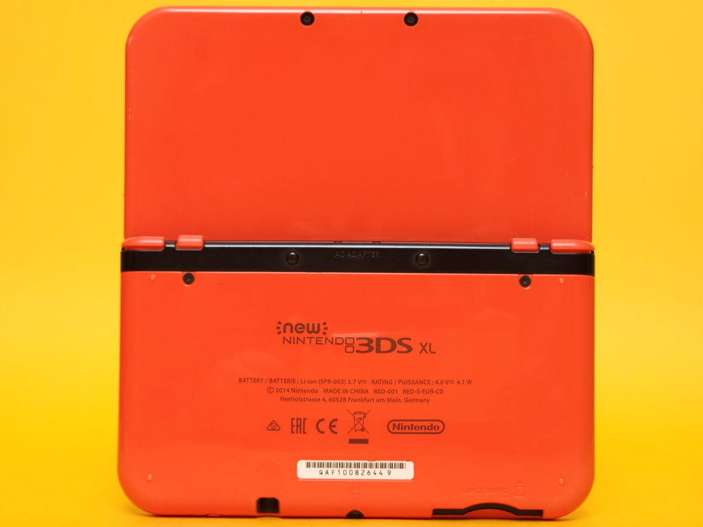Orange + Black 'New' Nintendo 3DS XL Console + Power AC Adaptor Cable