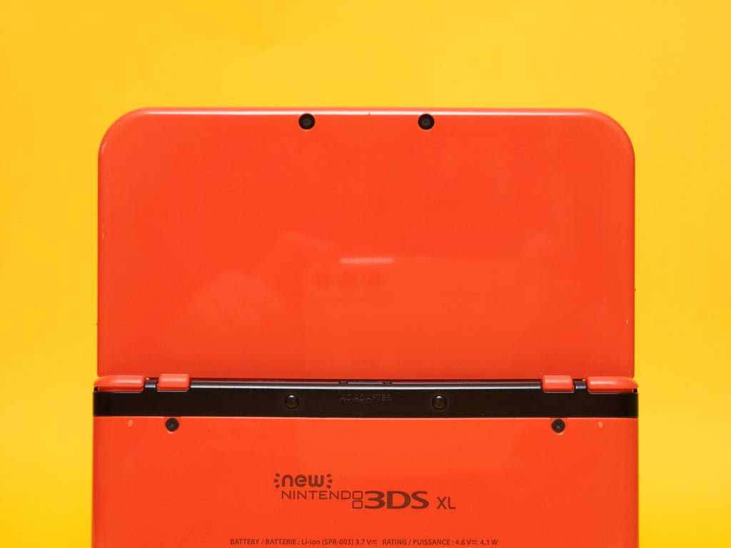 Orange + Black 'New' Nintendo 3DS XL Console + Power AC Adaptor Cable
