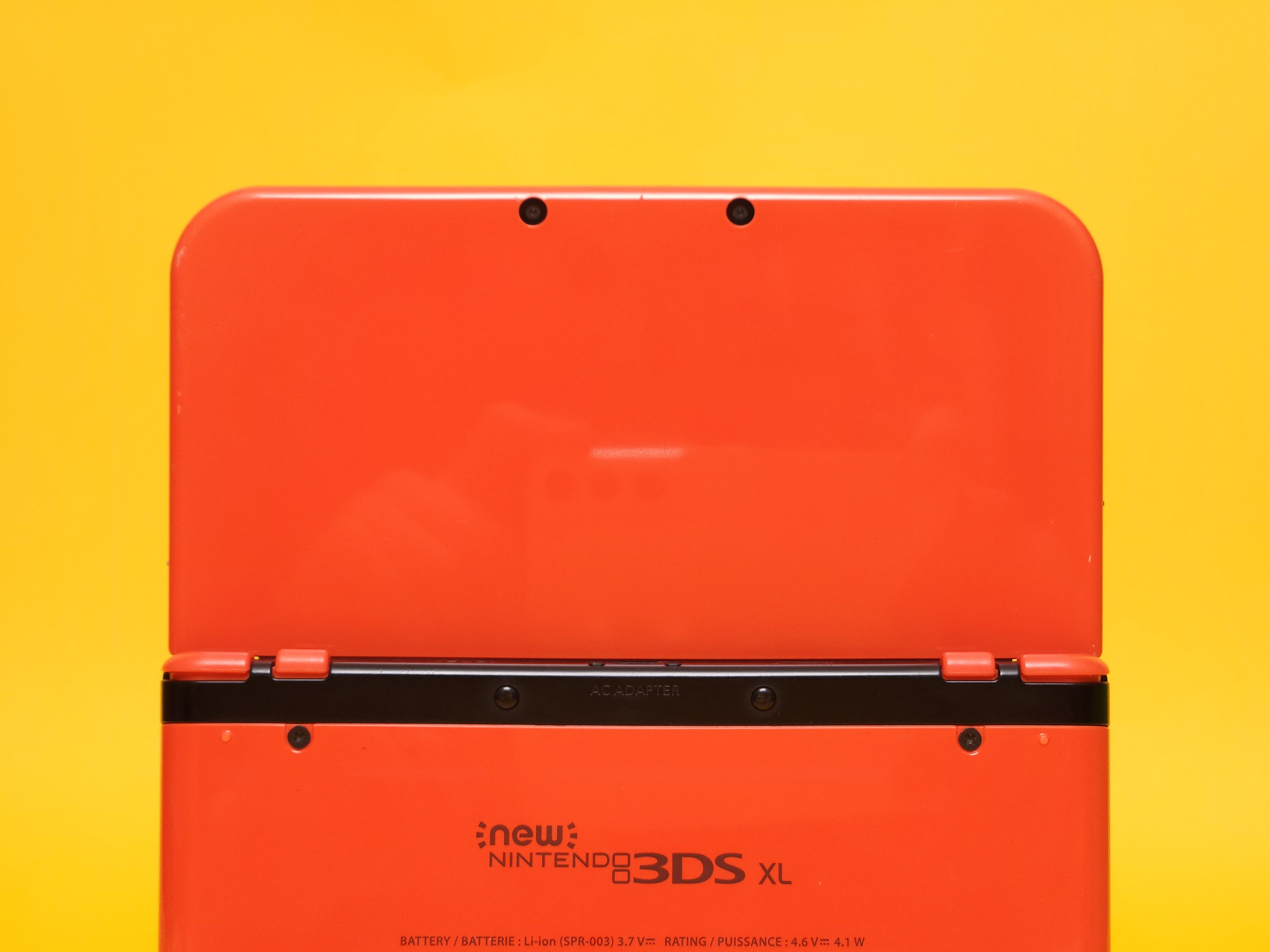 Orange + Black 'New' Nintendo 3DS XL Console + Power AC Adaptor Cable