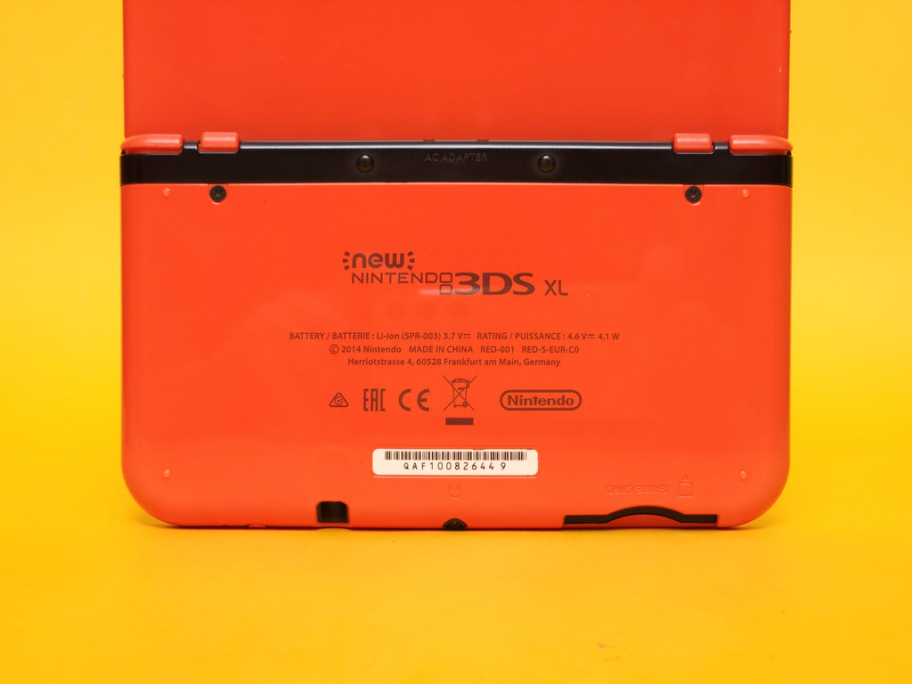 Orange + Black 'New' Nintendo 3DS XL Console + Power AC Adaptor Cable