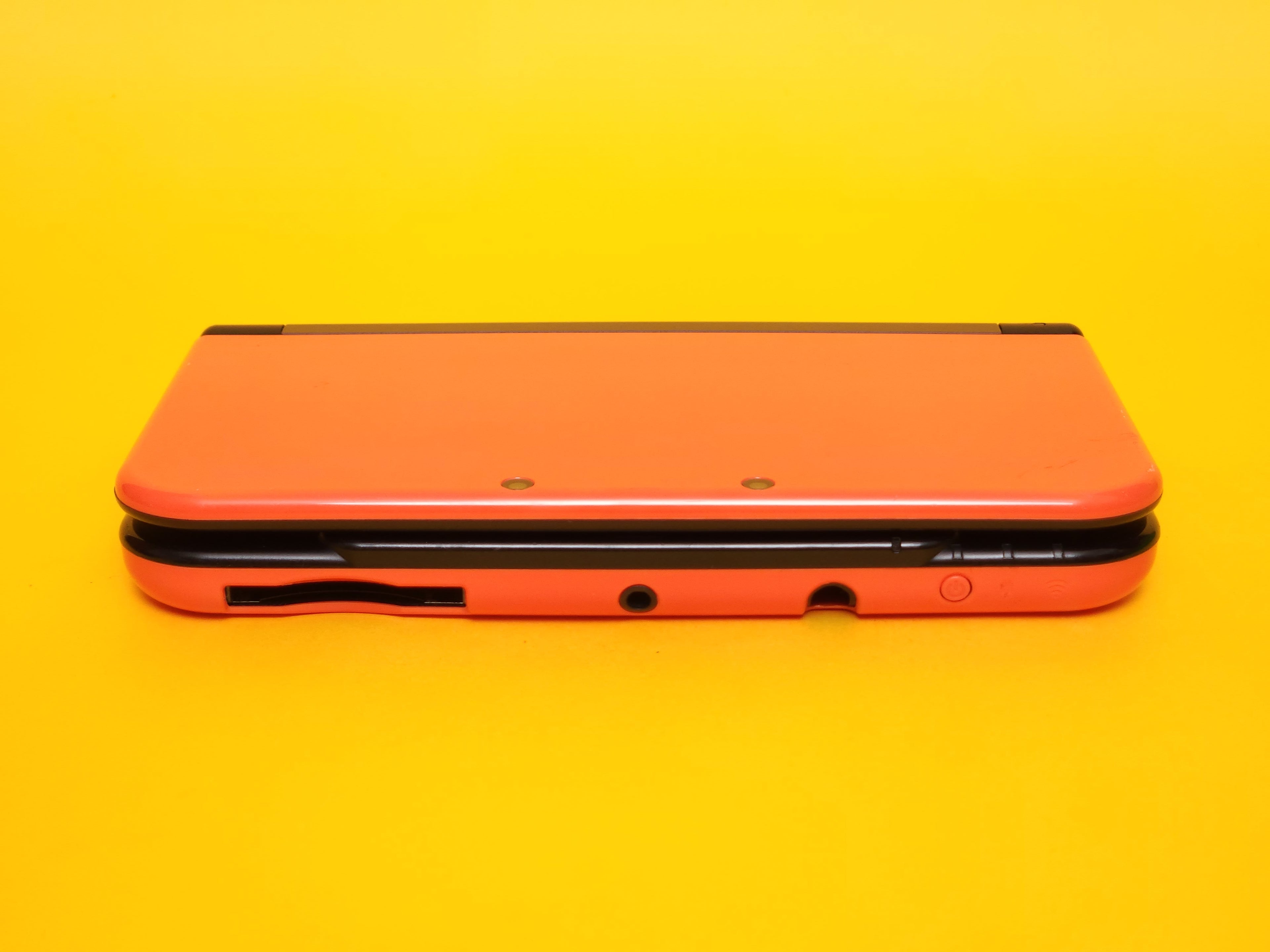 Orange + Black 'New' Nintendo 3DS XL Console + Power AC Adaptor Cable