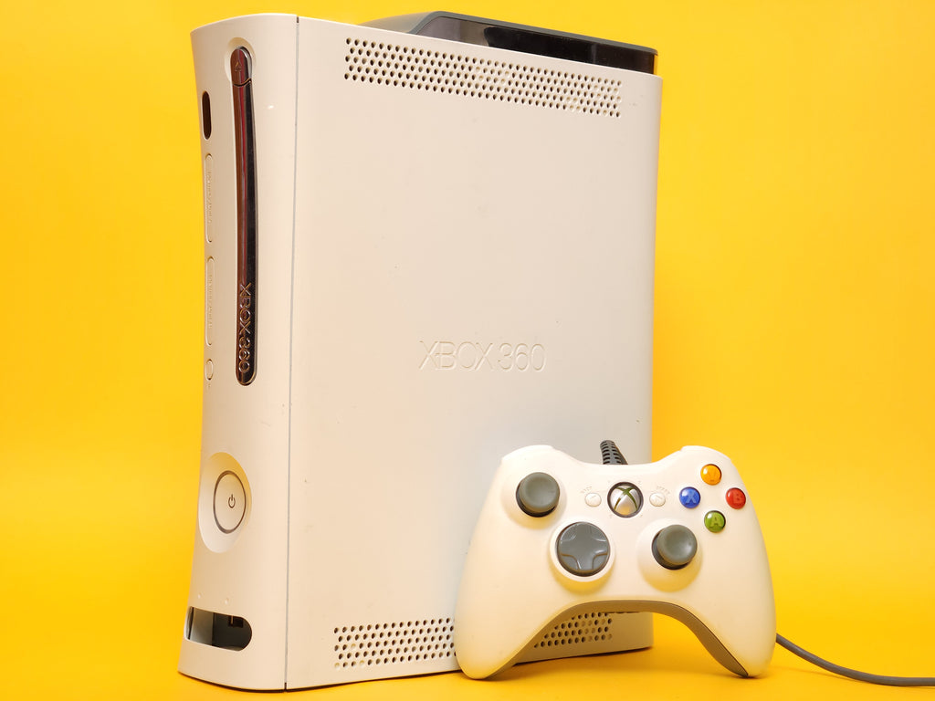 Matte White Xbox 360 Console + Controller & Cables
