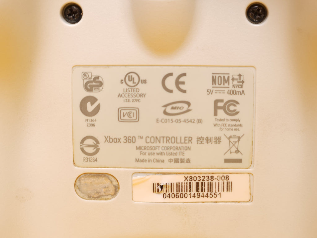 Matte White Xbox 360 Console + Controller & Cables