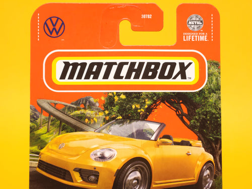 2019 Volkswagen Beetle Convertible: Metalflake Yellow – 2024 Mattel Matchbox Basic