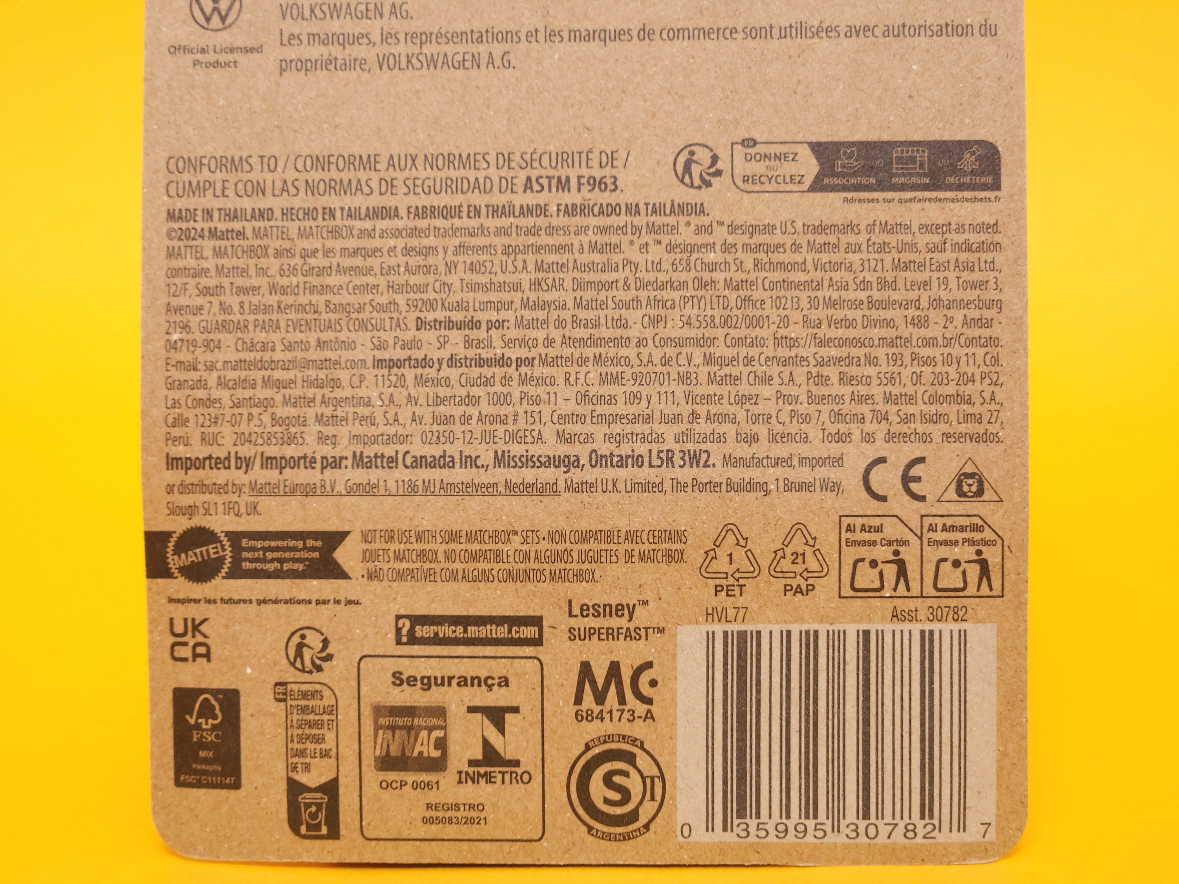 2019 Volkswagen Beetle Convertible: Metalflake Yellow – 2024 Mattel Matchbox Basic