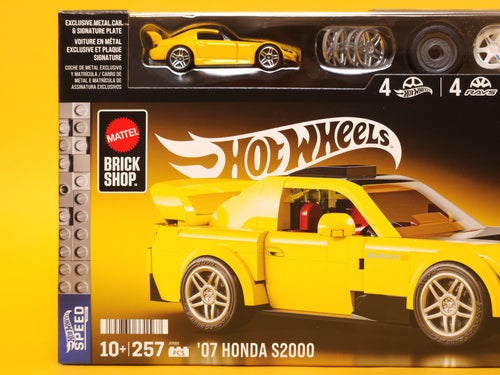 '07 Honda S2000: Yellow – 2026 Mattel Brick Shop Hot Wheels