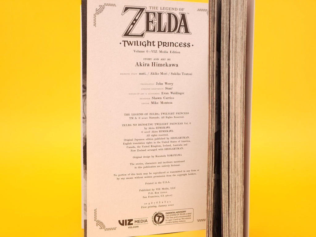 Twilight Princess Vol. 6 – 2020 The Legend Of Zelda - Akira Himekawa 1st Edition