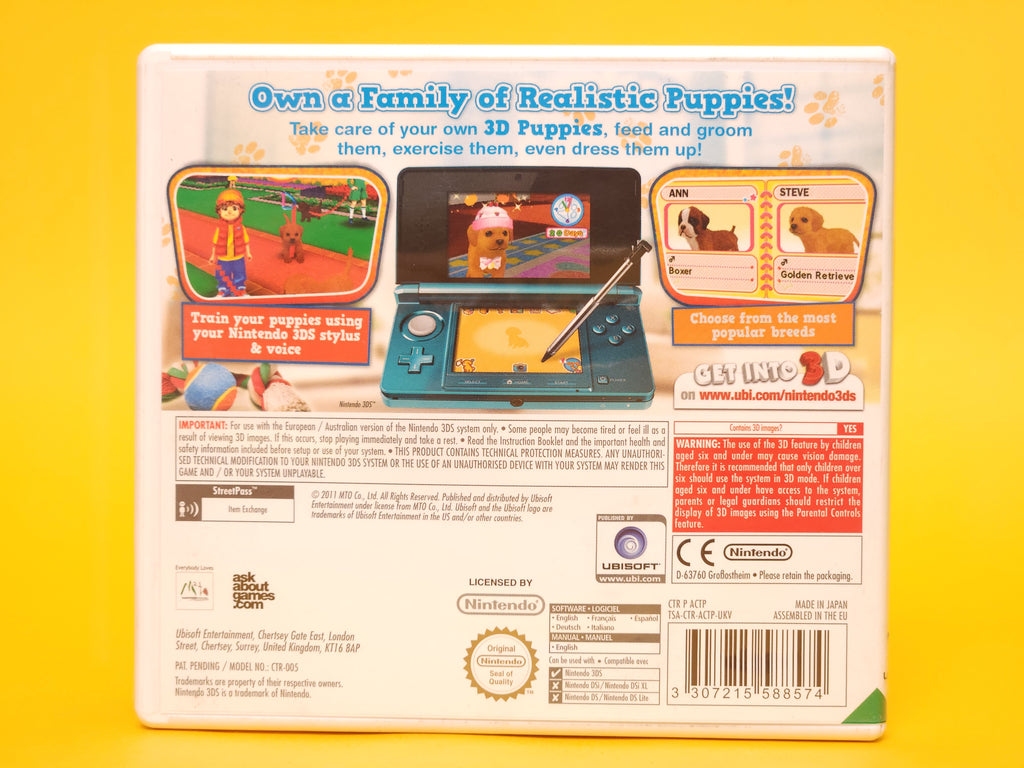 Puppies World 3D – 2011 Nintendo 3DS