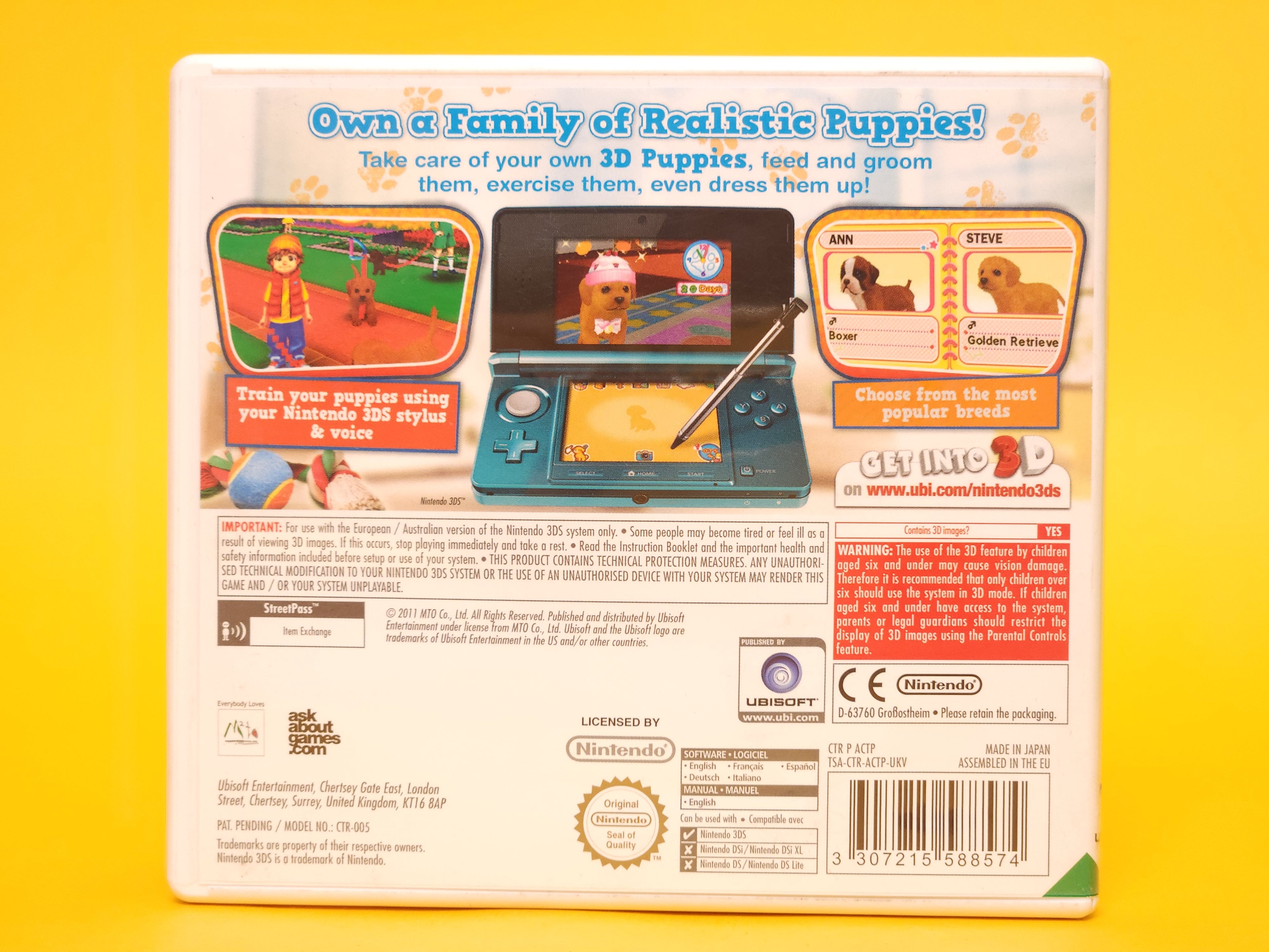 Puppies World 3D – 2011 Nintendo 3DS