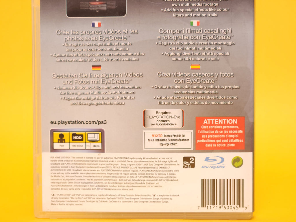 EyeCreate – 2007 PlayStation 3