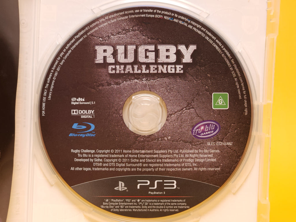 All Blacks Rugby Challenge – 2011 PlayStation 3