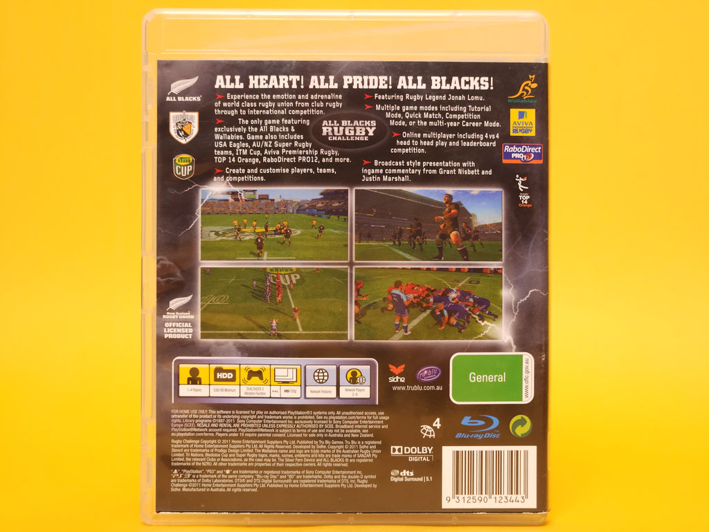 All Blacks Rugby Challenge – 2011 PlayStation 3