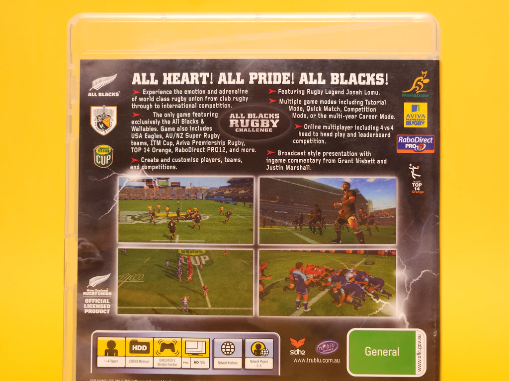 All Blacks Rugby Challenge – 2011 PlayStation 3