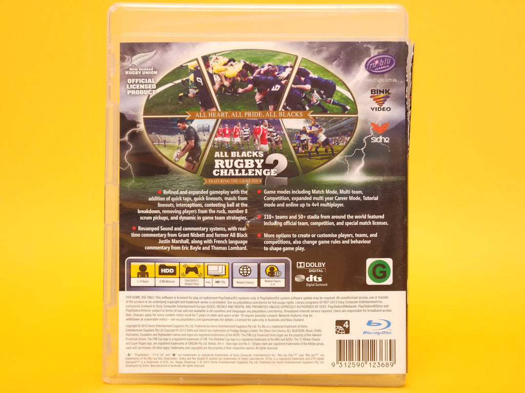 All Blacks Rugby Challenge 2 – 2013 PlayStation 3