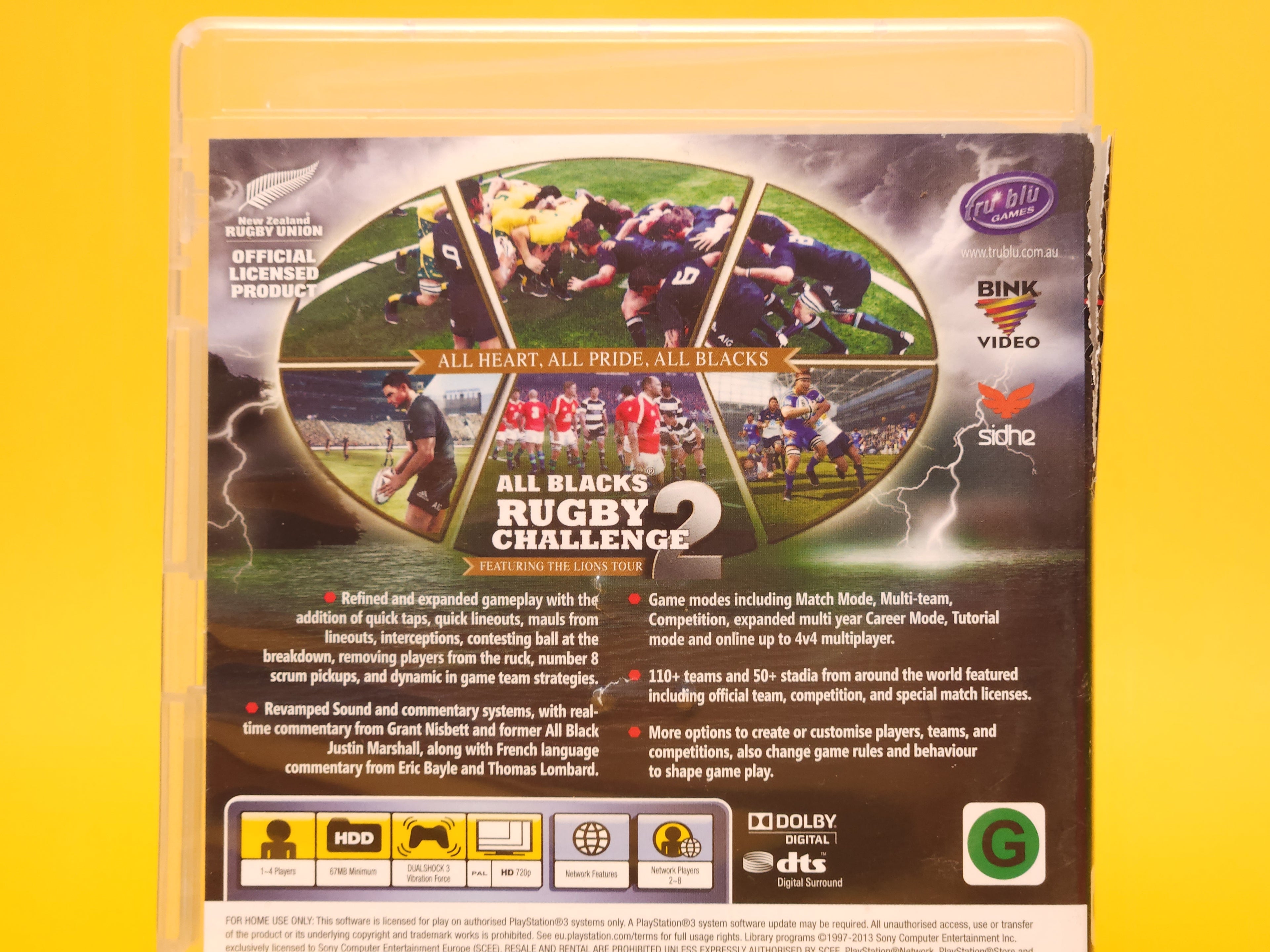 All Blacks Rugby Challenge 2 – 2013 PlayStation 3