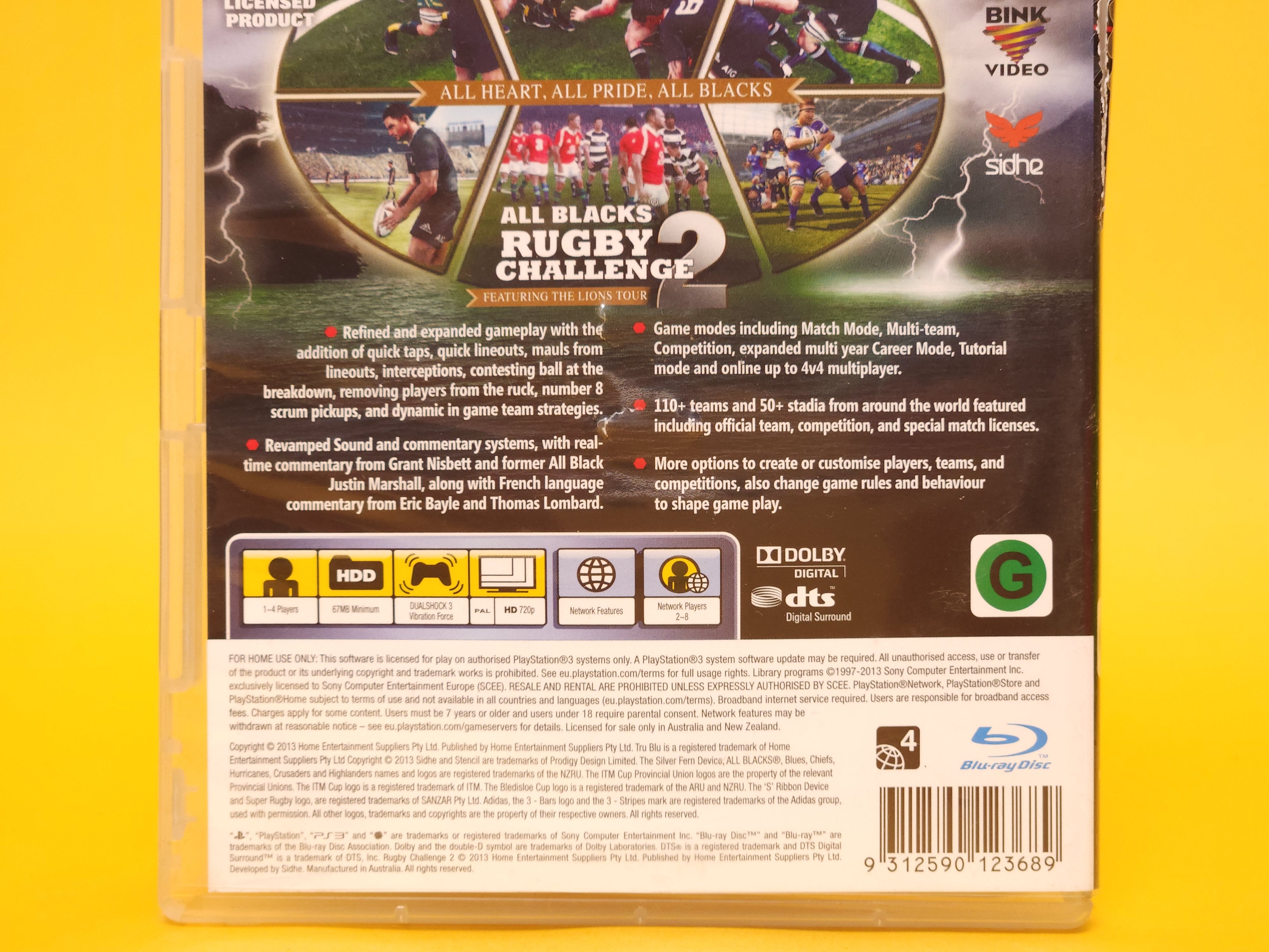 All Blacks Rugby Challenge 2 – 2013 PlayStation 3