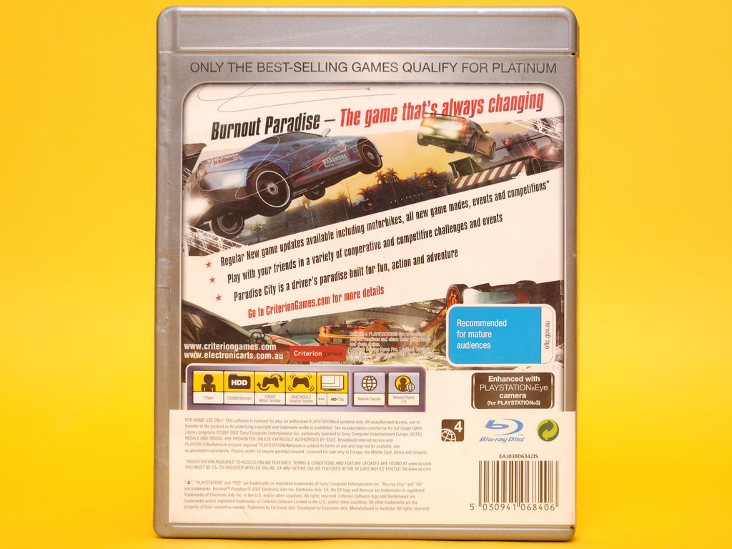 Burnout Paradise – 2008 PlayStation 3 Platinum