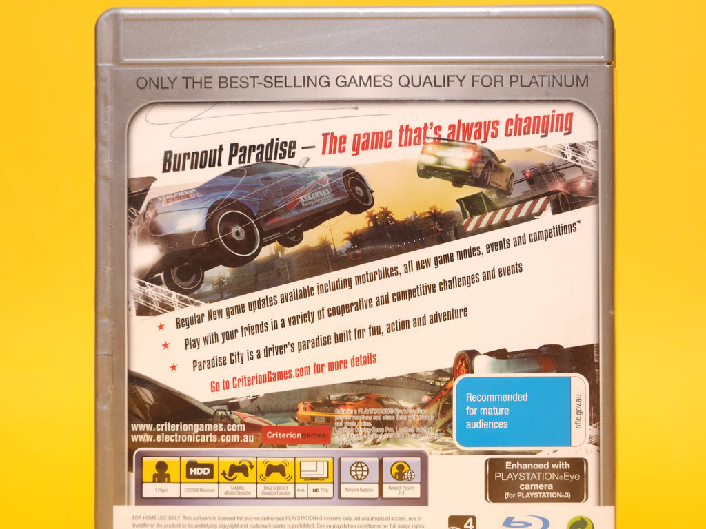 Burnout Paradise – 2008 PlayStation 3 Platinum