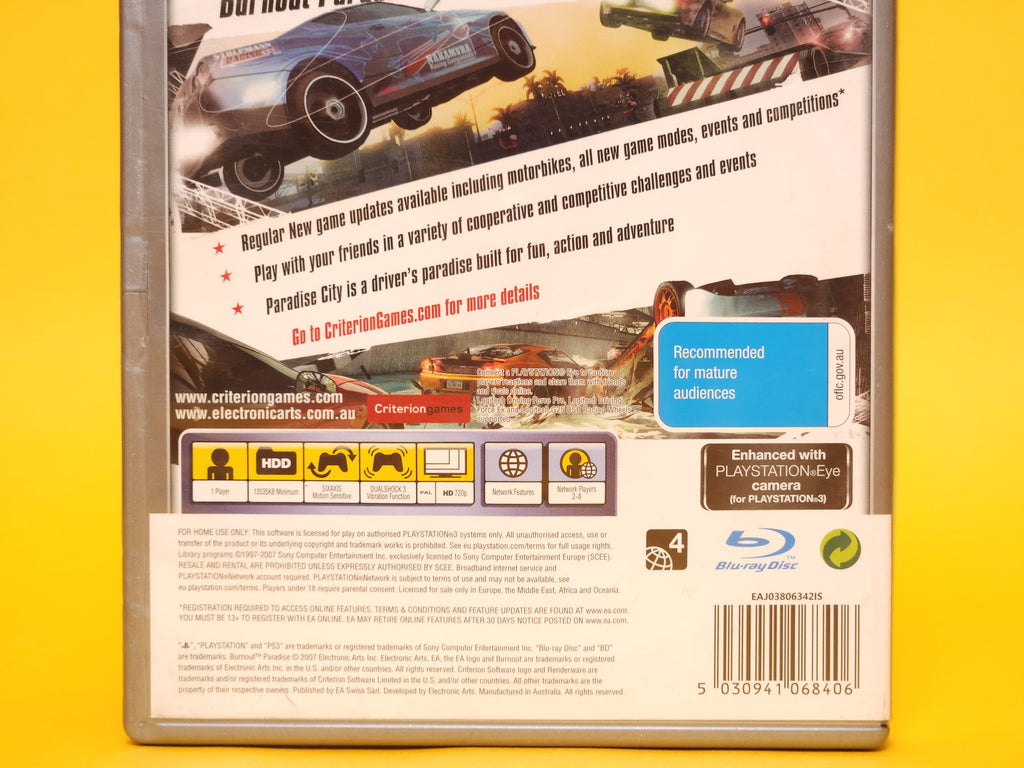 Burnout Paradise – 2008 PlayStation 3 Platinum