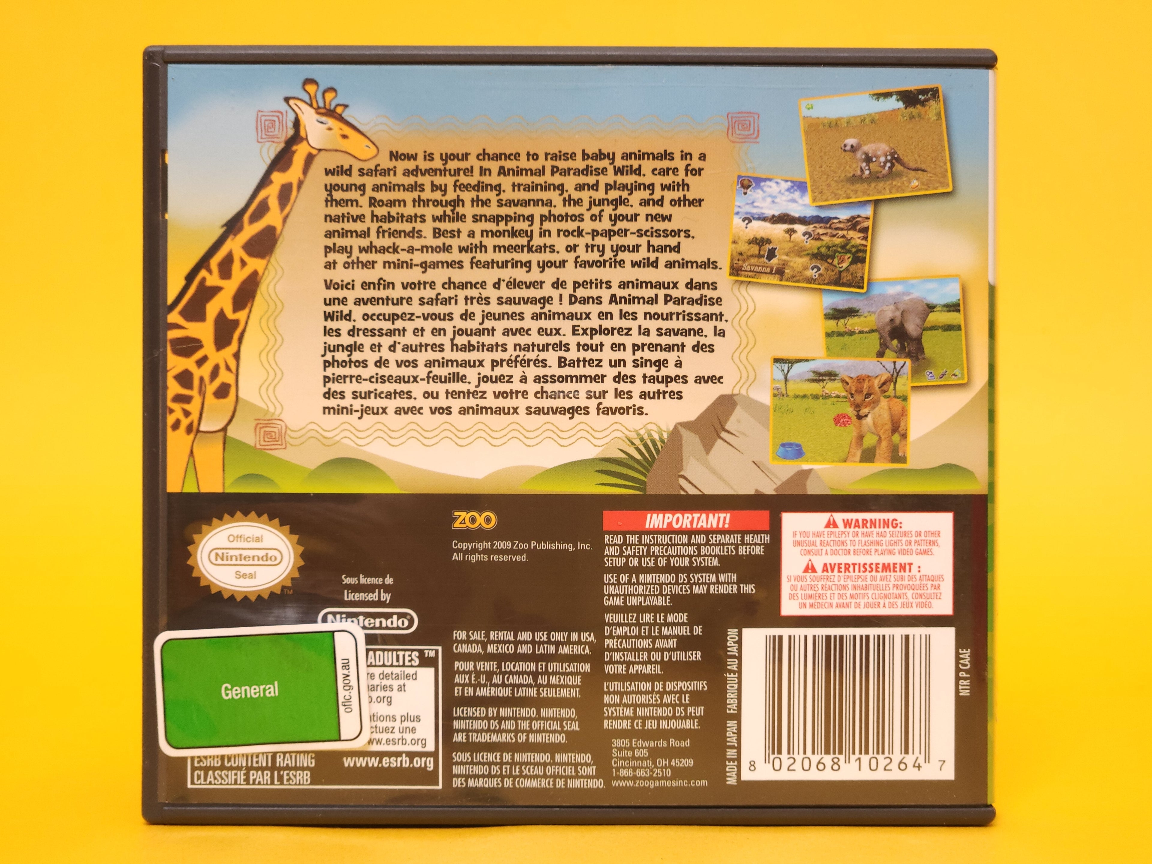 Animal Paradise Wild – 2009 Nintendo DS