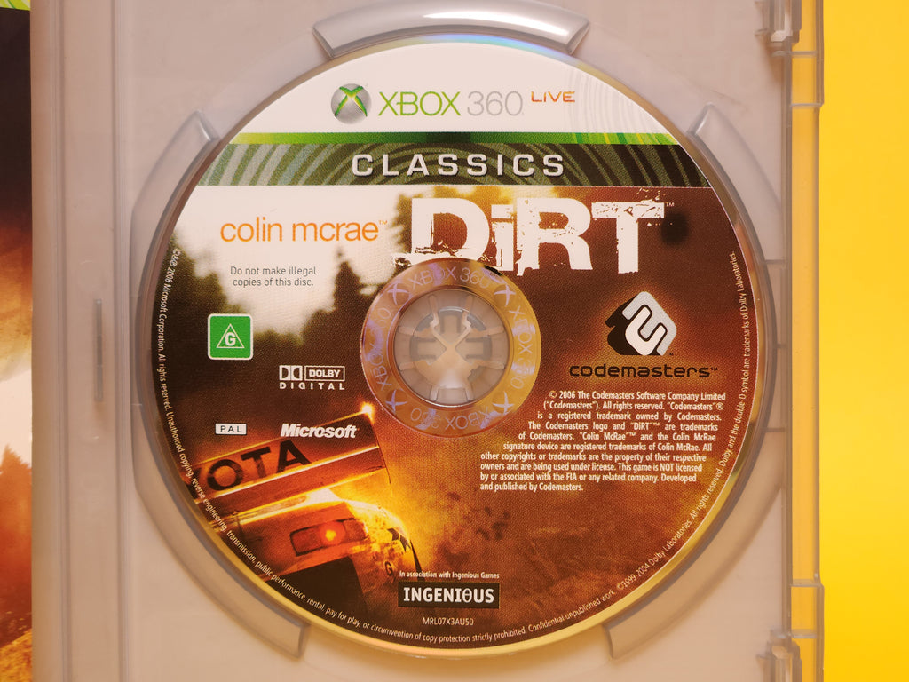 Colin McRae: Dirt – 2007 Xbox 360 Classics