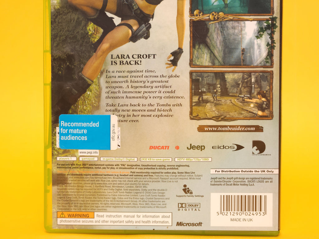 Tomb Raider: Legend – 2006 Xbox 360