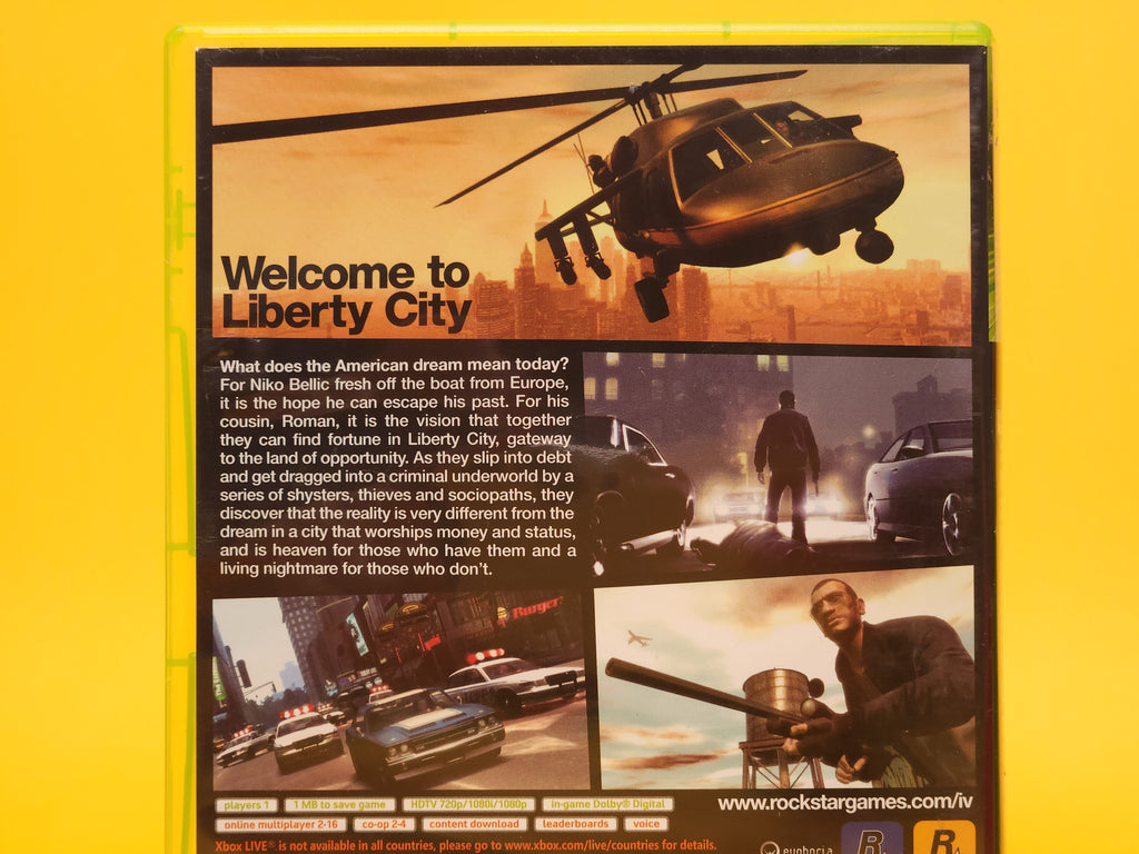 Grand Theft Auto IV – 2008 Xbox 360