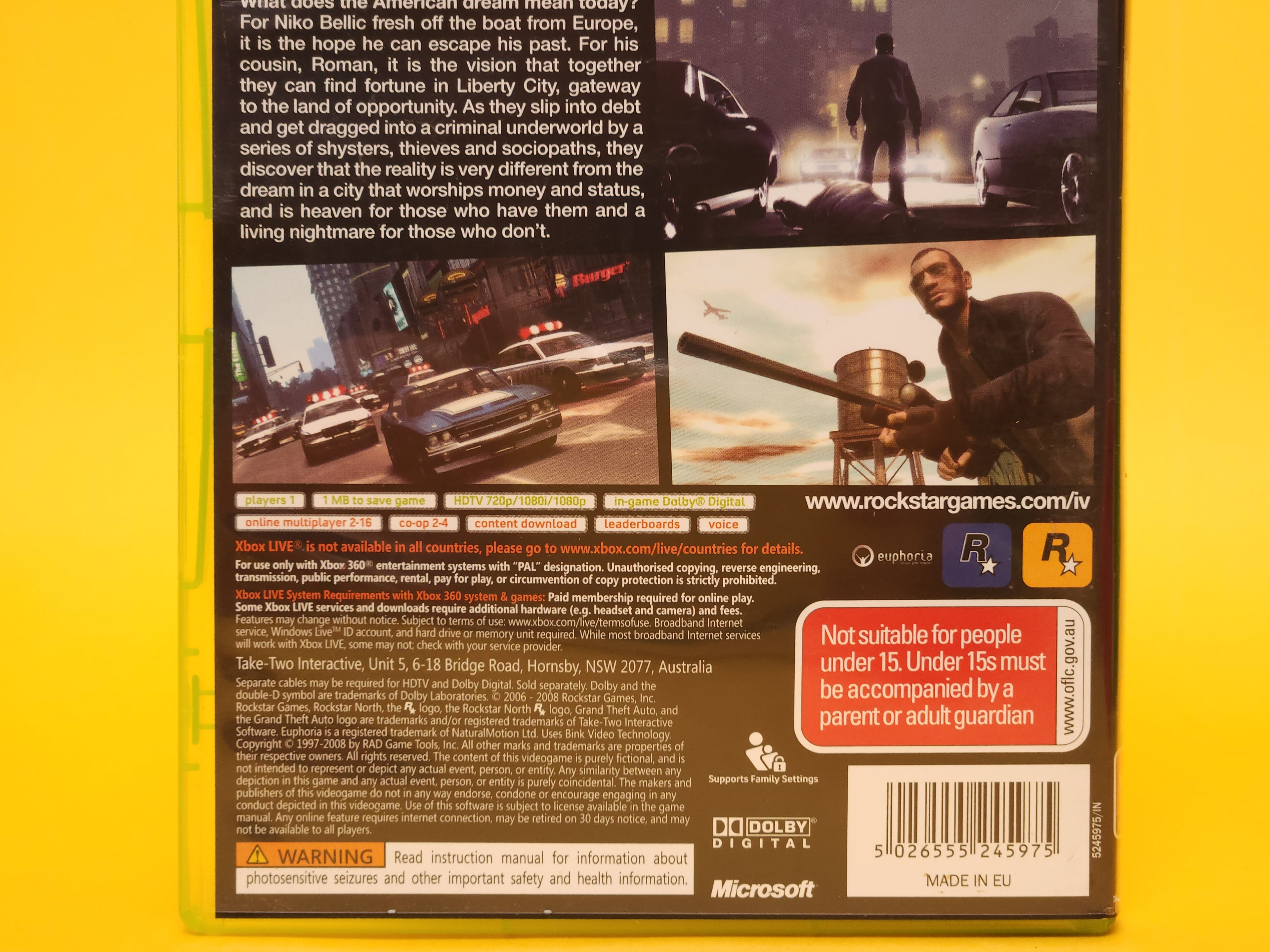 Grand Theft Auto IV – 2008 Xbox 360