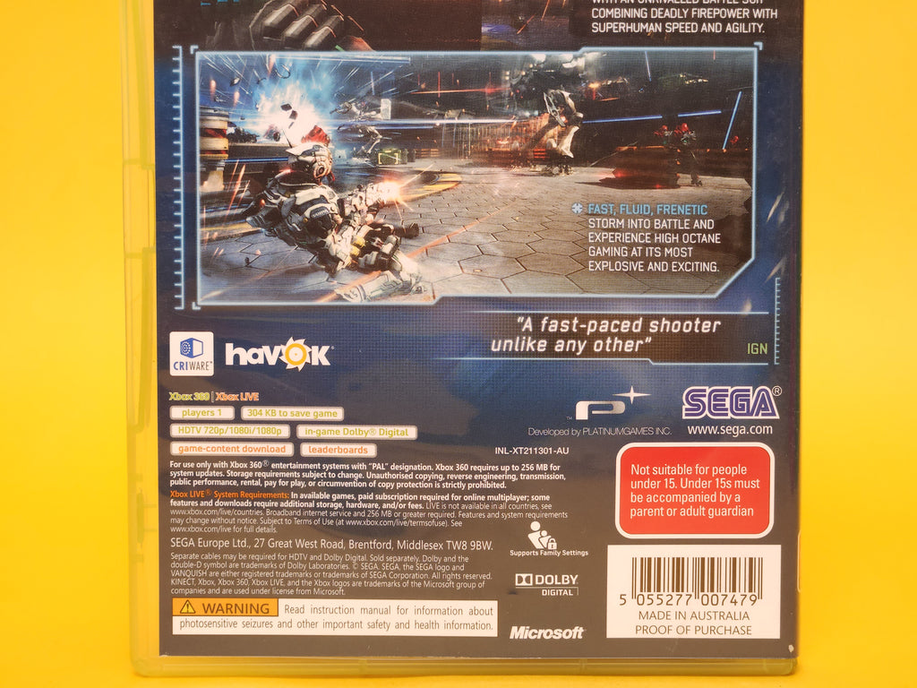 Vanquish – 2010 Xbox 360