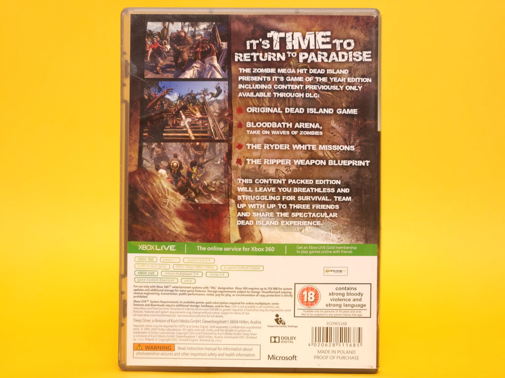 Dead Island: Game Of The Year Edition – 2012 Xbox 360 Classics