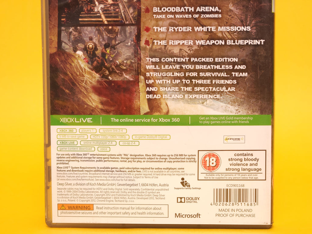 Dead Island: Game Of The Year Edition – 2012 Xbox 360 Classics