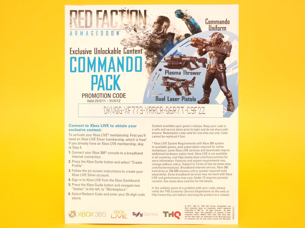 Red Faction: Armageddon (Commando & Recon Edition) – 2011 Xbox 360