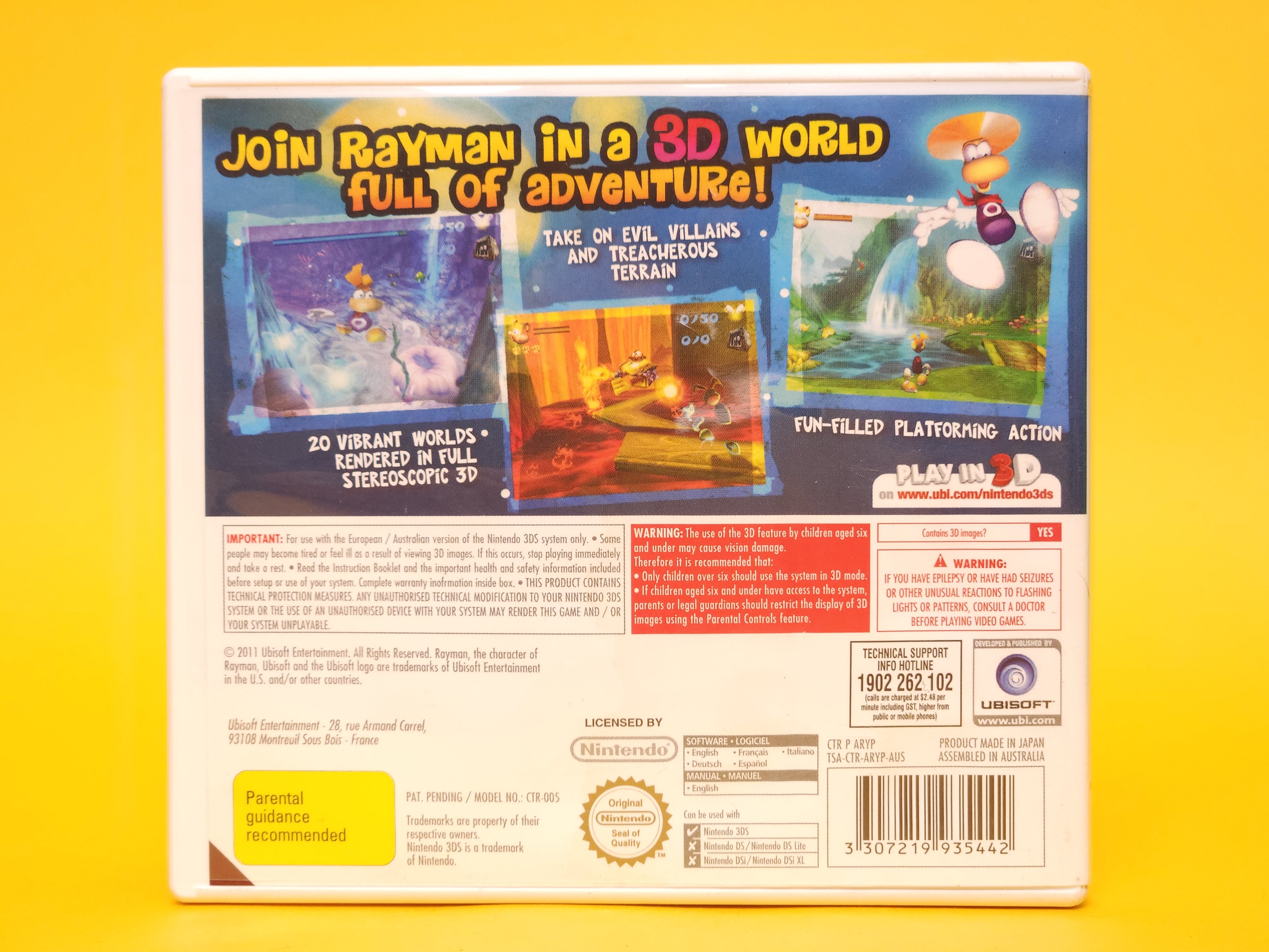 Rayman 3D – 2011 Nintendo 3DS