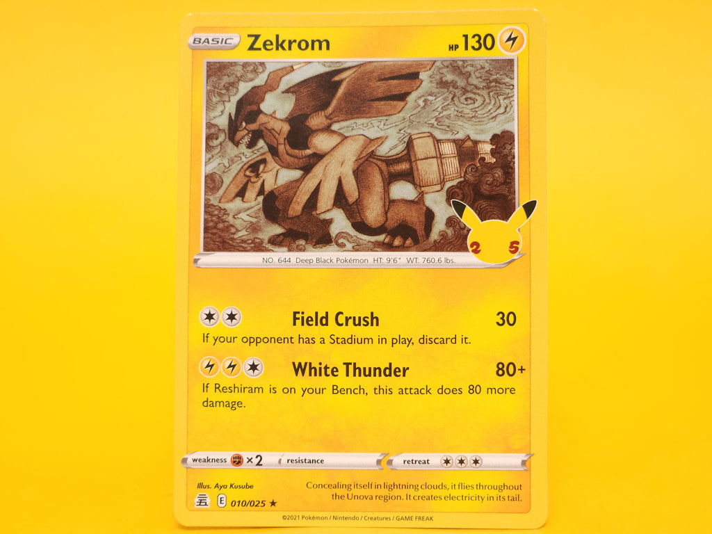 Zekrom: 010/025 – 2021 Pokémon Rare Holofoil
