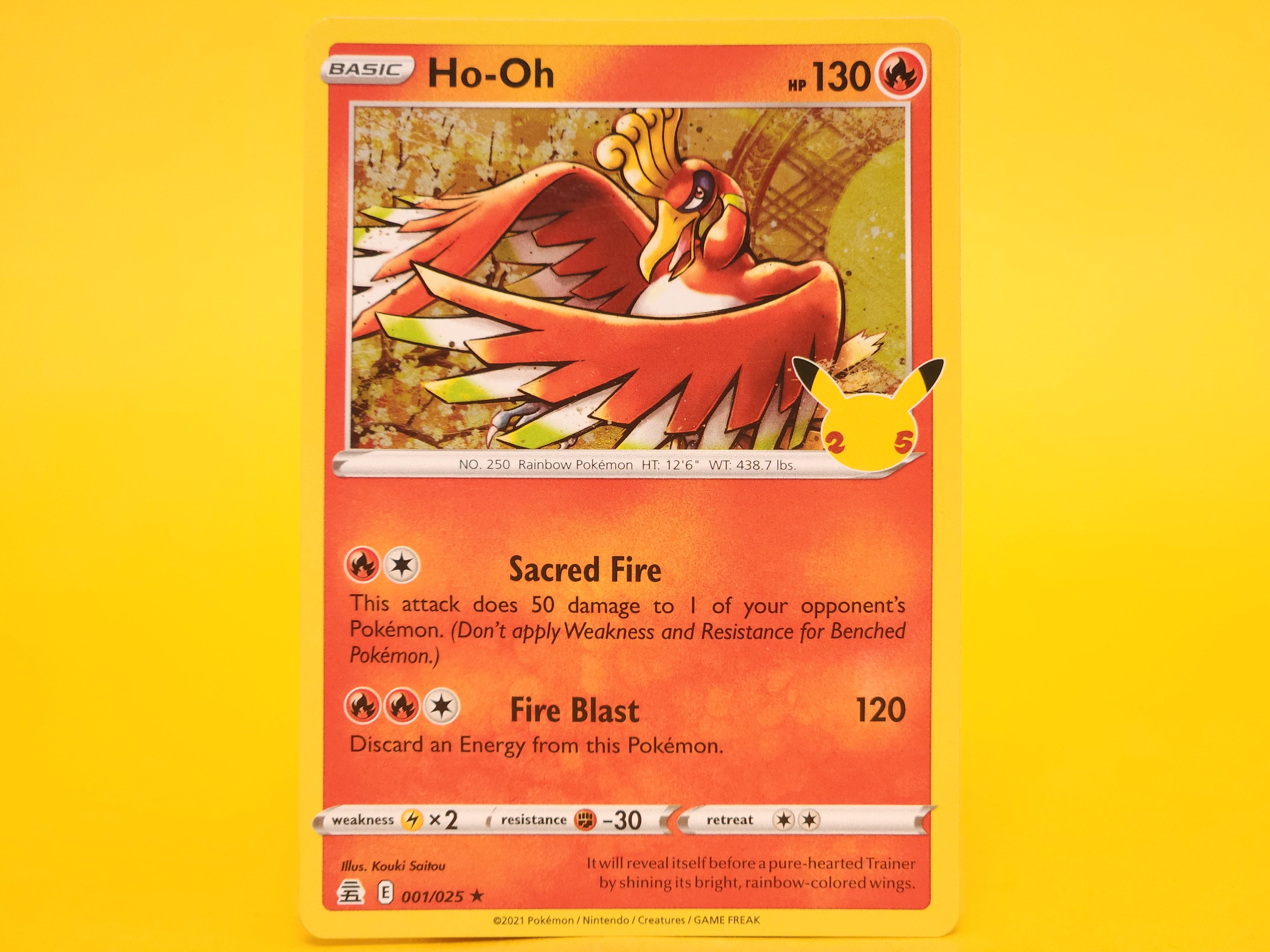 Ho-oh: 001/025 – 2021 Pokémon Rare Holofoil