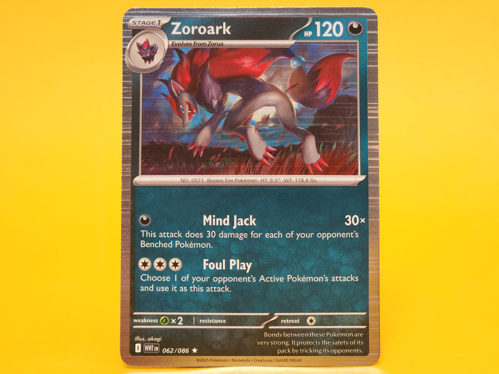 Zoroark: 062/086 – 2025 Pokémon Rare Holofoil