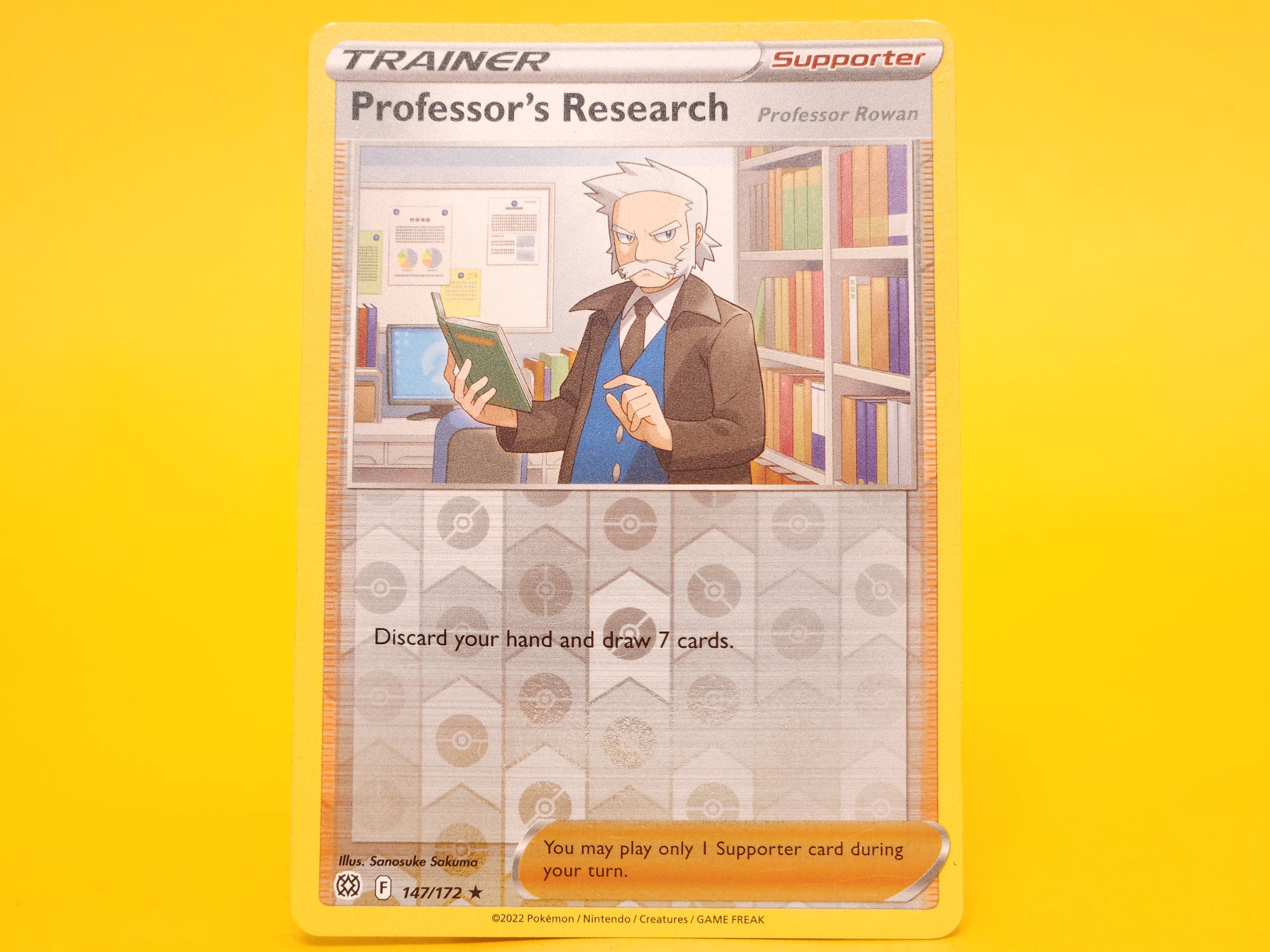 Professor's Research: 147/172 – 2022 Pokémon Rare Holo Reverse Holofoil