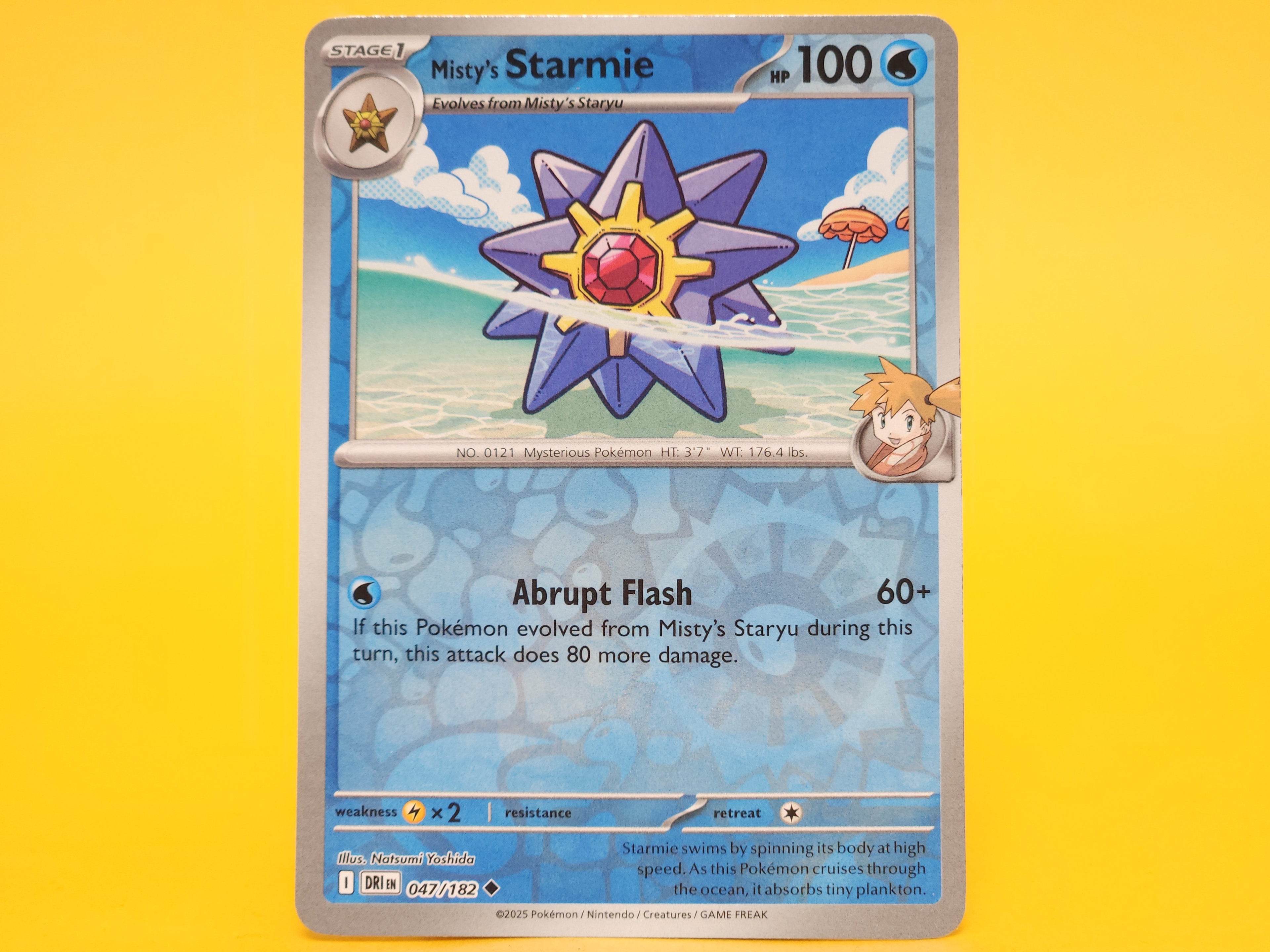 Misty’s Starmie: 047/182 – 2025 Pokémon Uncommon Reverse Holofoil