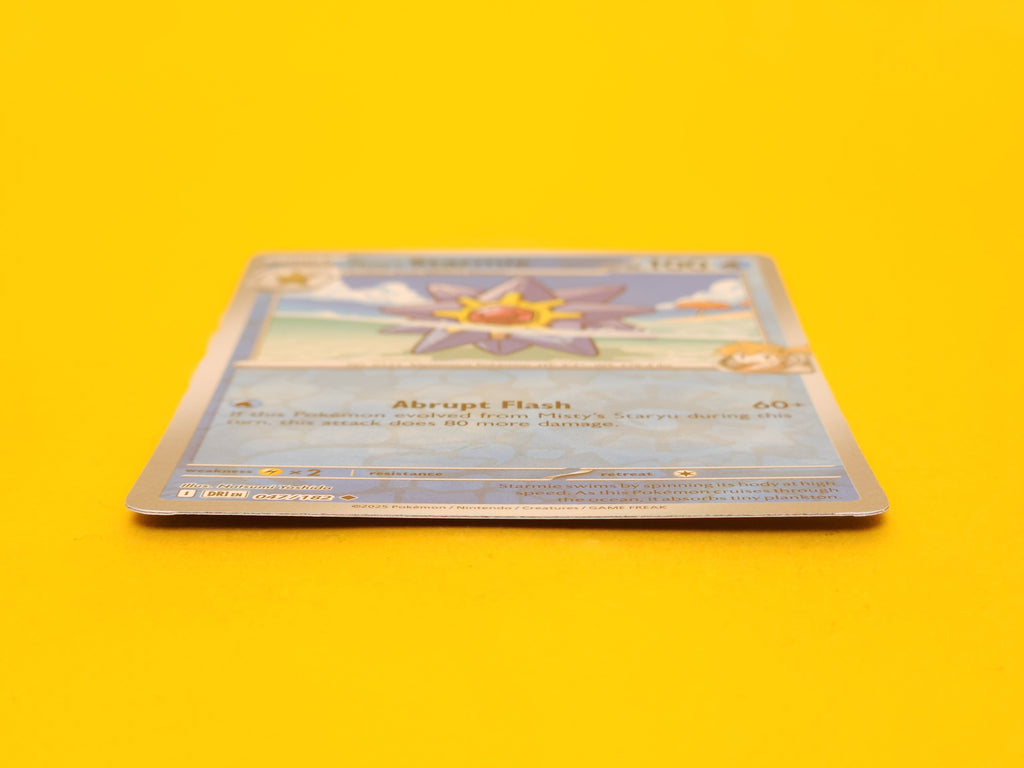 Misty’s Starmie: 047/182 – 2025 Pokémon Uncommon Reverse Holofoil
