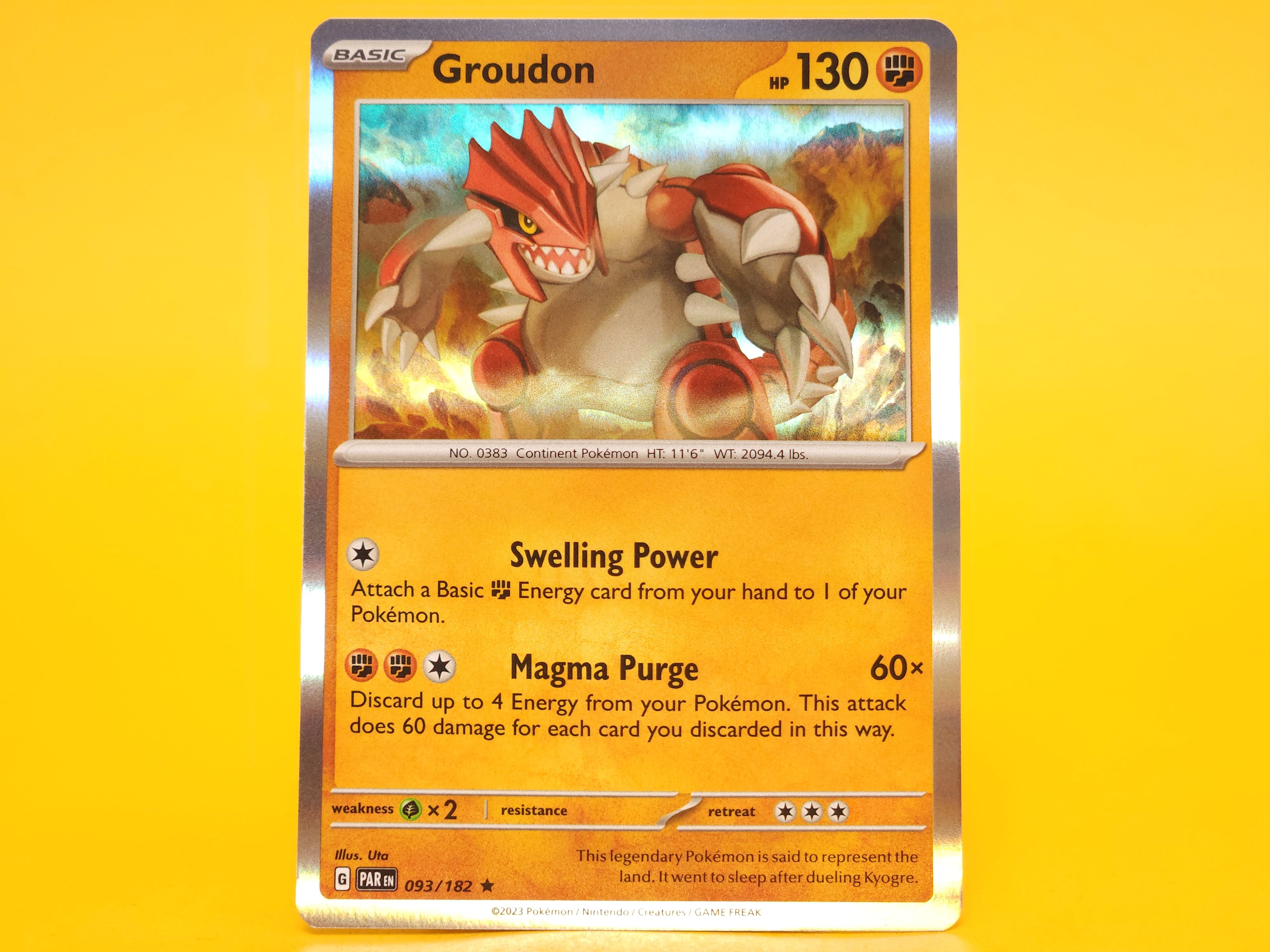 Groudon: 093/162 – 2023 Pokémon Rare Holofoil